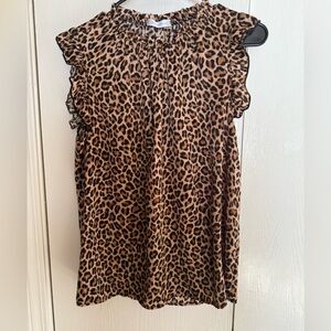 Ces Femme Cheetah Print Blouse